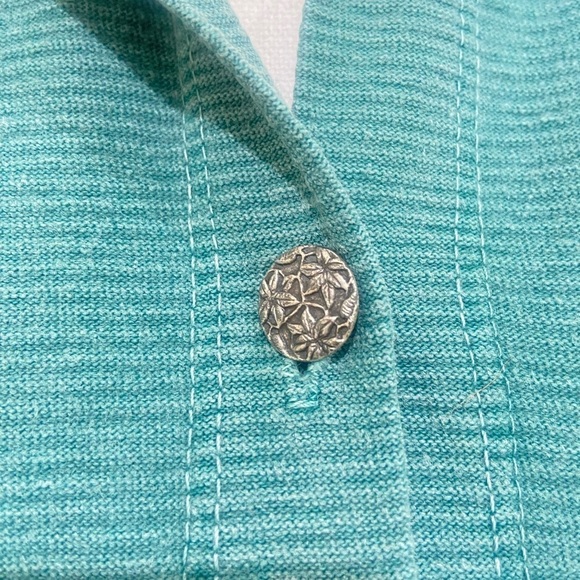 Gramicci sleeveless green collared top silver buttons chest pocket medium - Picture 6 of 12